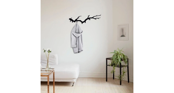 Věšák na zeď NN01667, černá