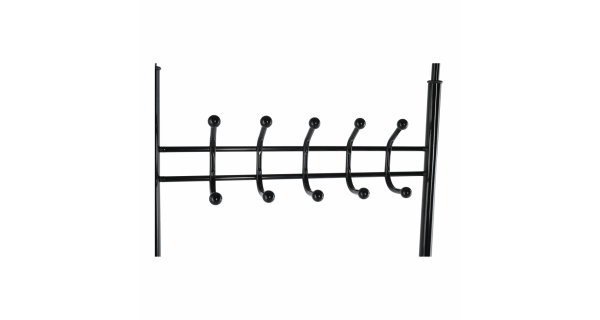 Věšák s botníkem NUMRAB, černý kov