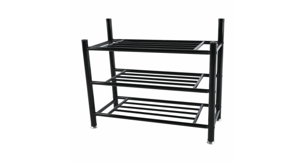 Věšák s botníkem NUMRAB, černý kov