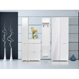 Věšák SASANKA 40, bílá/bílý lesk