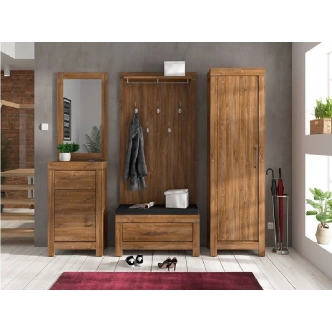 Věšákový panel VALDIVIA, dub stirling, 5 let záruka