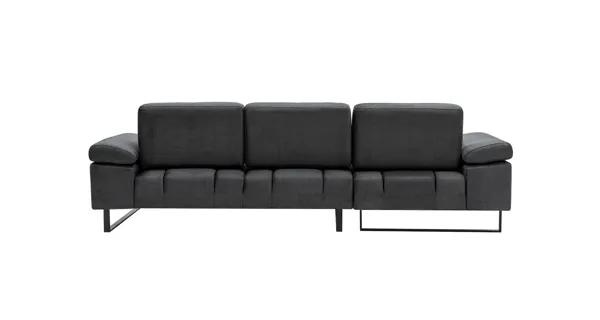 Větší rohová sedačka BRRESO, levá, antracit