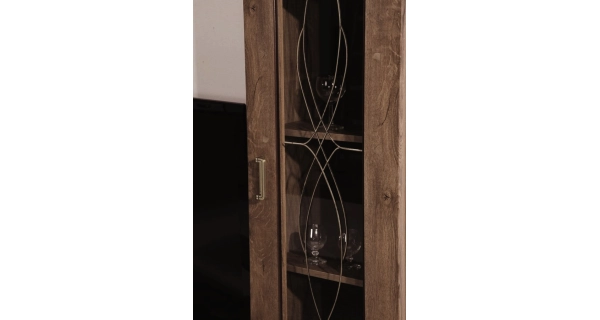 Vitrína ACHAO 2D2S, dub lefkas