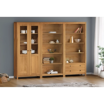 Vitrína DWAYNE 2D, vosk 