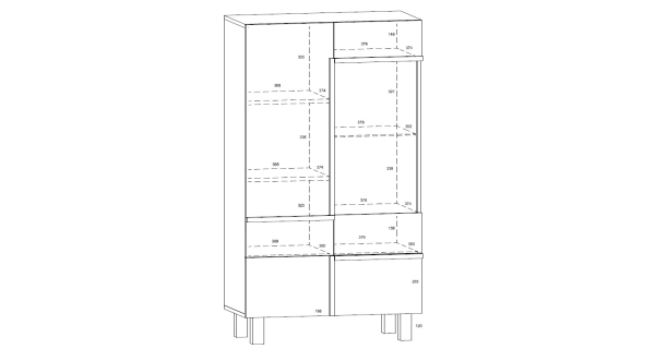 Vitrína DZENGAL 1D1S, dub sonoma/bílá, 5 let záruka