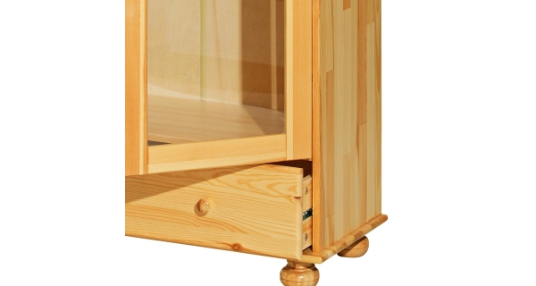 Vitrína FROMME 2D1S, masiv borovice