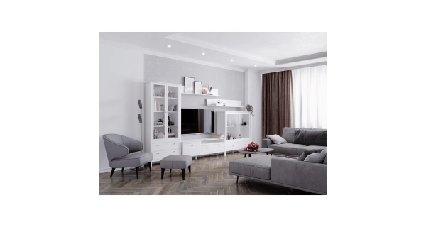 Vitrína GLOMERATA 2W2S, bílá