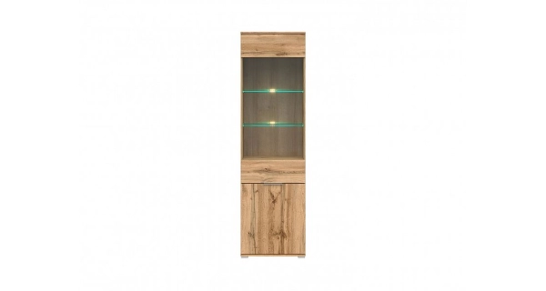 Vitrína MOCHO 1W1D, dub wotan