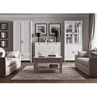 Vitrína NORYCTER 2DS, bílá