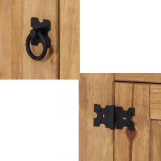 Vitrína PIMBOW 2D, masiv borovice, vosk