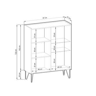 Vitrína RAJKA, černá