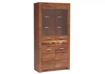 Vitrína SWED S3, jasan světlý