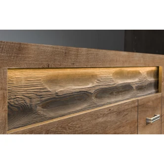 Vitrína SWED S3, jasan světlý