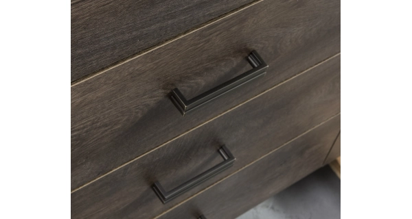 Vitrína SWED S4, jasan tmavý