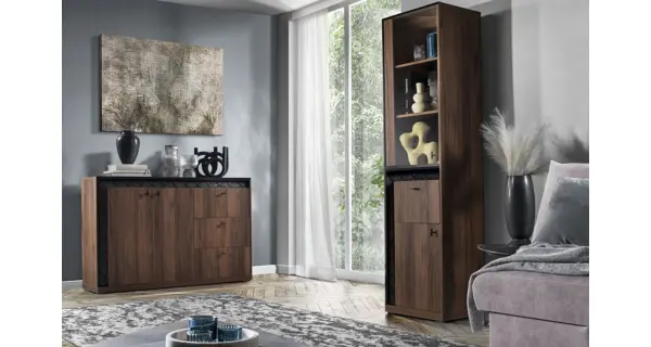 Vitrína TARAMI, ořech