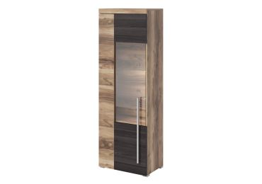 Vitrína TYLTA levá, ořech satin/touchwood