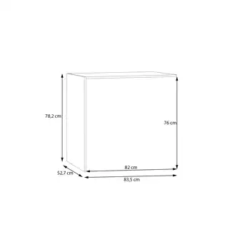 Vnitřní box do šatní skříně KEBAN 220 cm, šedá, 5 let záruka