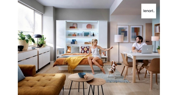 Výklopná postel HOYA XII 160x200 cm, bílá