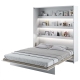 Výklopná postel HOYA XIII 180x200 cm, bílý lesk/bílý mat