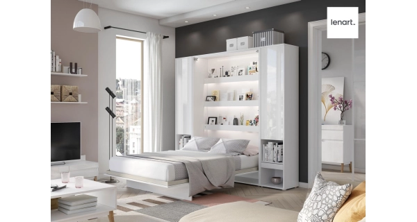 Výklopná postel HOYA XIV 160x200 cm, bílá