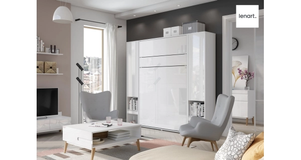 Výklopná postel HOYA XIV 160x200 cm, bílá