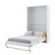 Výklopná postel NOET III 90x200 cm, bílý lesk/bílý mat