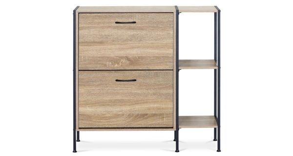 Výklopný botník ORROSWEL, dekor dub, MDF