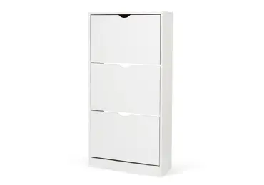 Výklopný botník PLAVI 3, bílá