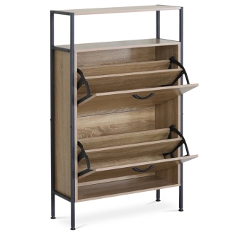 Výklopný botník URLA, dekor dub, MDF