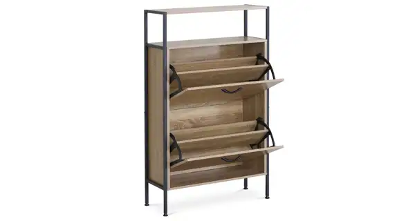 Výklopný botník URLA, dekor dub, MDF