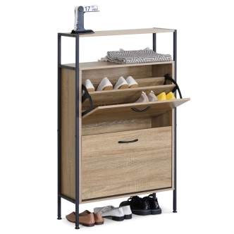 Výklopný botník URLA, dekor dub, MDF