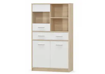 Vysoká komoda CHACALTAYA, dub sonoma/bílý mat