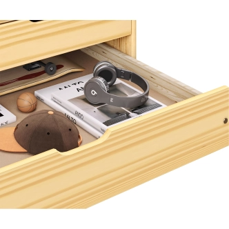 Vysoká postel BANNY 90x200 cm vč. roštu, masiv borovice