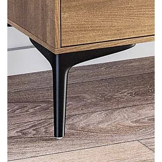 Vysoká vitrína ECHEVERIA, levá, masiv buk/moření: šedá