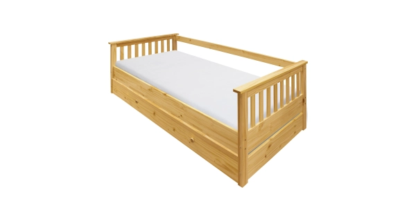 Výsuvná postel DWAYNE 90x200, borovice