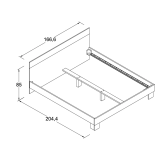 WEBSTER, postel 160x200 cm, dub sonoma/bílá, 5 let záruka DOPRODEJ