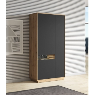 ZACARRIA obývací sestava, dub taurus/černý supermat