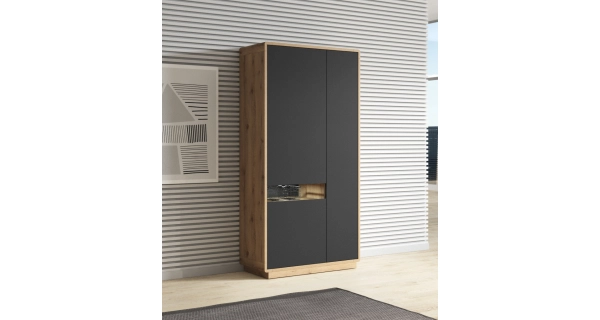 ZACARRIA obývací sestava, dub taurus/černý supermat