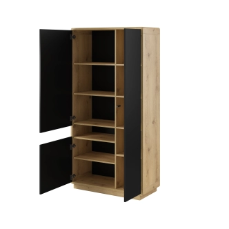 ZACARRIA obývací sestava, dub taurus/černý supermat