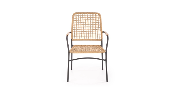 Zahradní křeslo KALEO, přírodní/černá