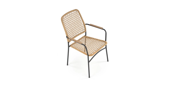 Zahradní křeslo KALEO, přírodní/černá