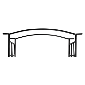 Zahradní lavička s pergolou METIA, černá