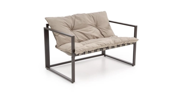 Zahradní set HERTA, černá/cappuccino