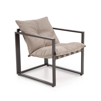 Zahradní set HERTA, černá/cappuccino