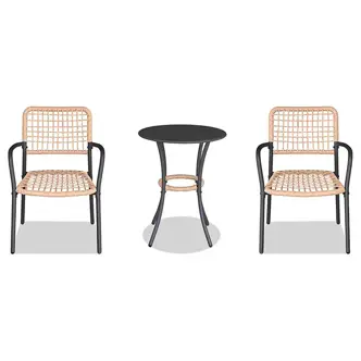 Zahradní set IWELMOR 1+2, umělý ratan, přírodní