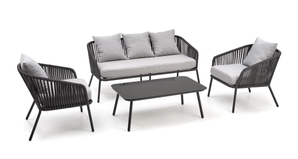 Zahradní set SIMPLE, šedý