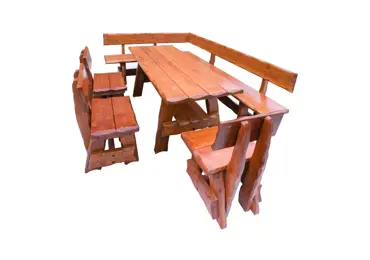 Zahradní set TRIFAS, barva teak