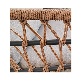 Zahradní set YORPONMOR 1+1+2, umělý ratan, přírodní