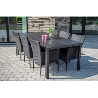 Zahradní stůl BERYNA 205x90 cm, černá