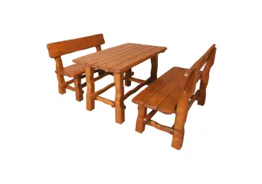 Zahradní stůl DISTICHA 200, masiv olše/teak